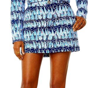 Lilly Pulitzer Colette Knit Skort Low Tide Navy size 8 NWT